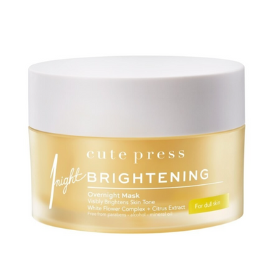 Lightweight fast-absorbing brightening mask