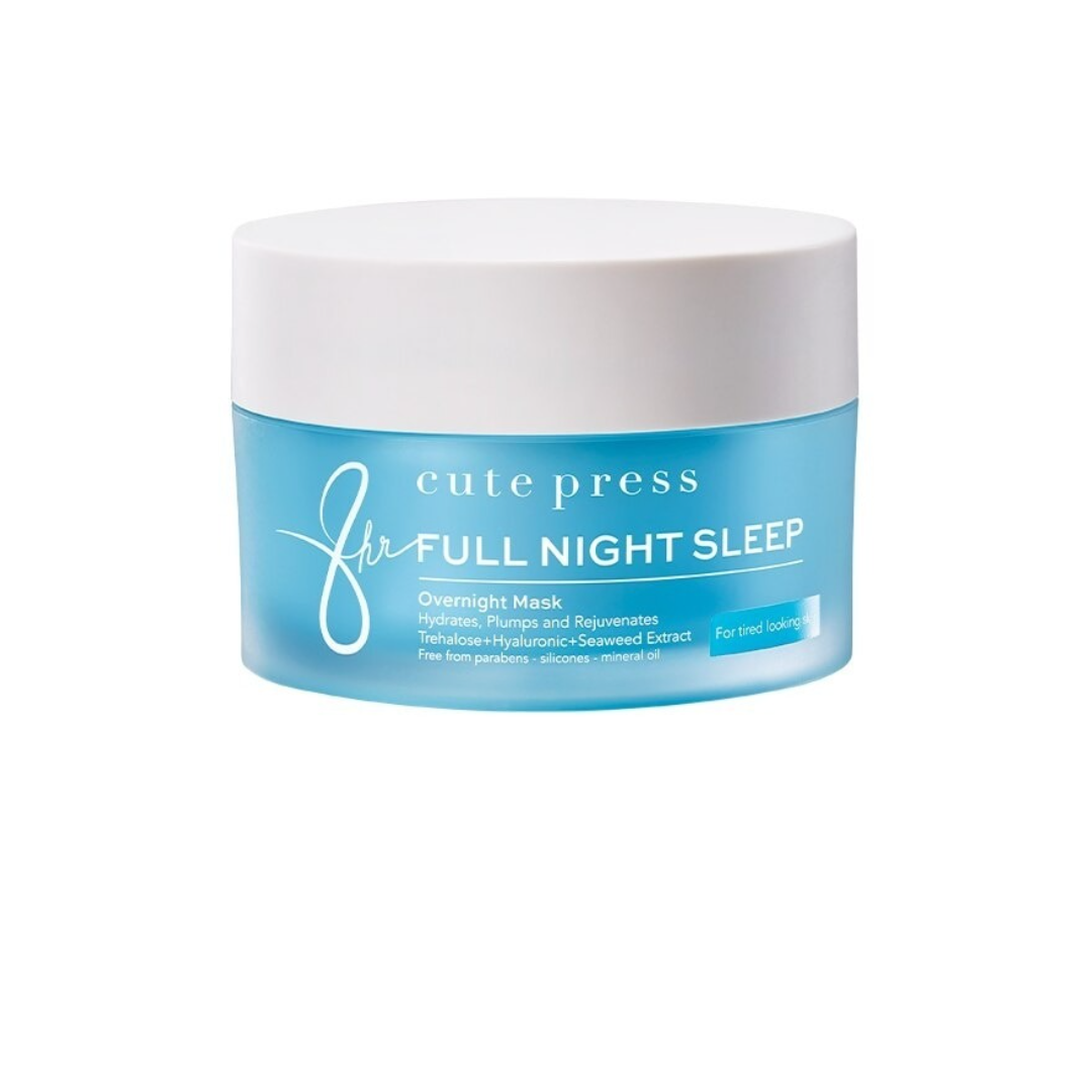 Close-up of lightweight overnight mask texture
