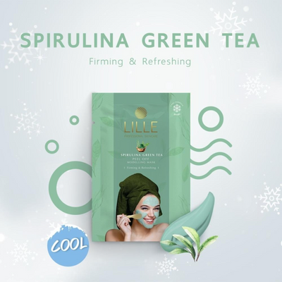 Spirulina and green tea peel-off mask for firm skin