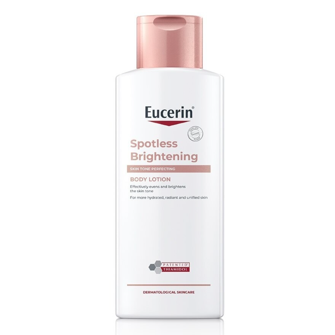 Eucerin brightening body lotion application