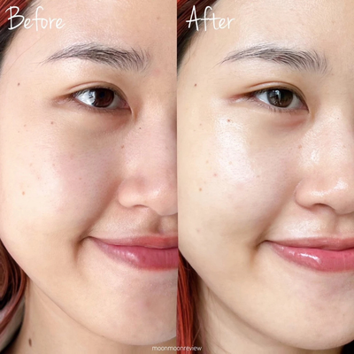 Close-up application of Inn HYA10 serum