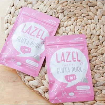 Lazel Gluta Pure Pink Pouch