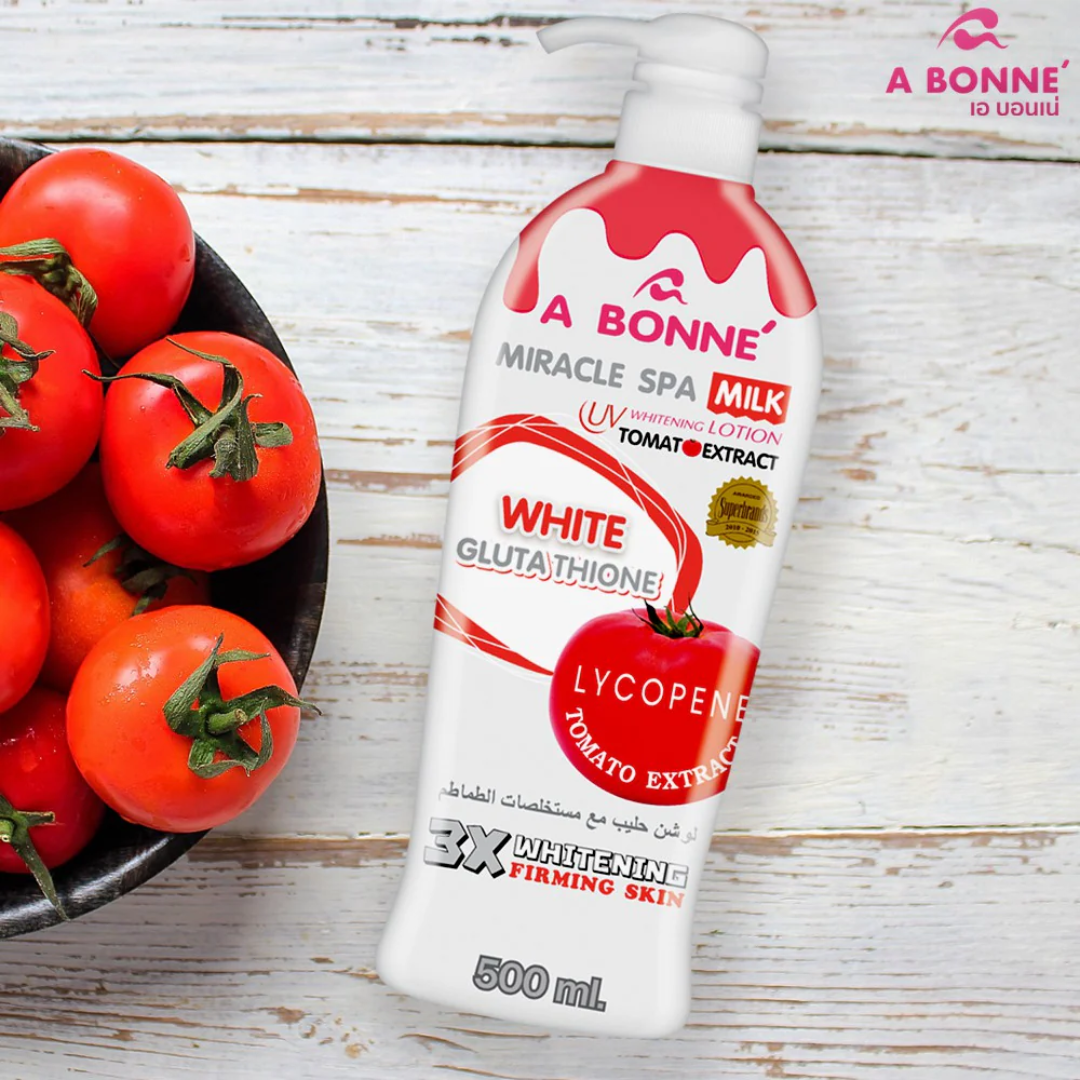 A Bonne Miracle Spa Milk UV Tomato Extract Lotion 500ml A Bonne Miracle Spa Milk UV Tomato Extract Lotion 500ml