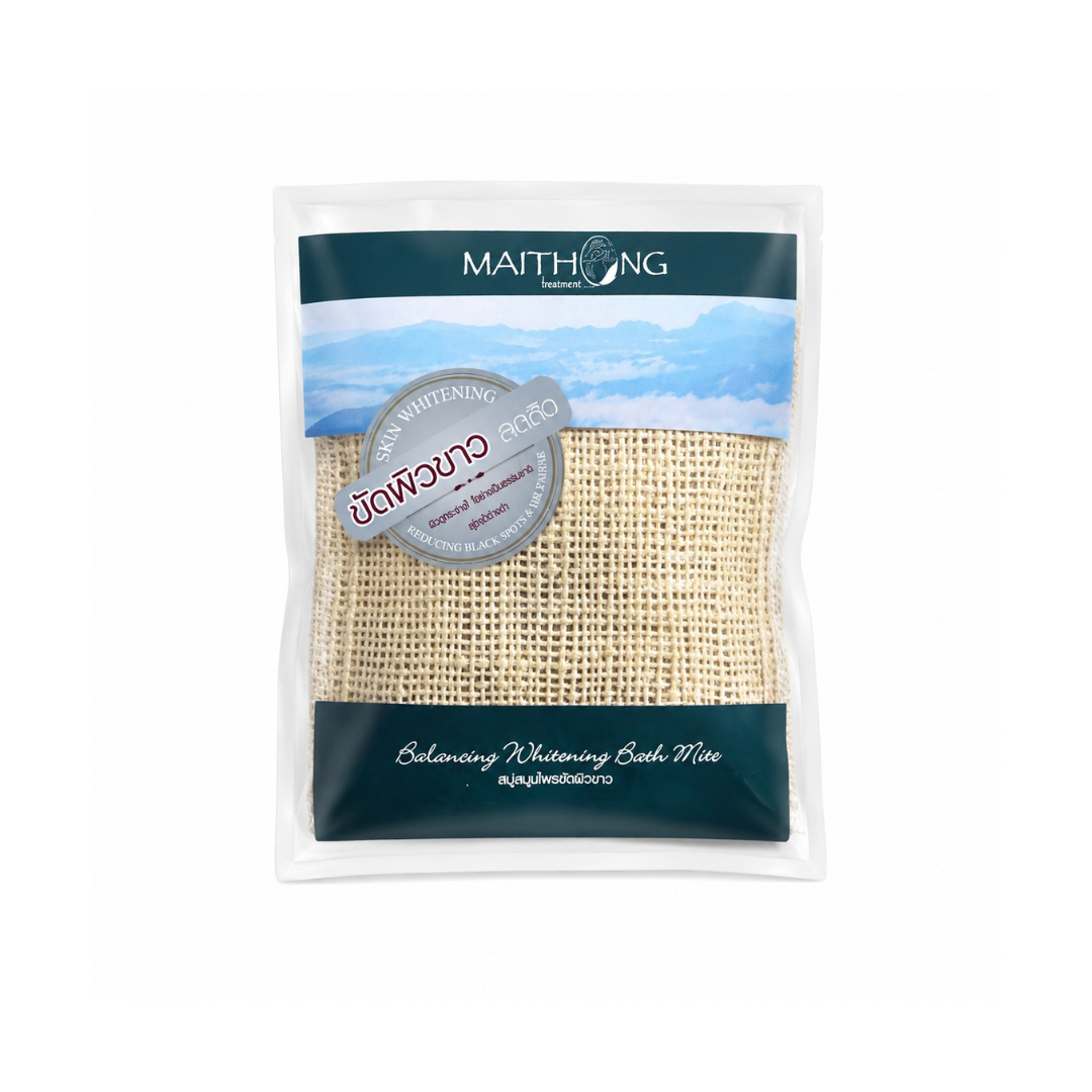 Maithong Herbal Whitening Scrub Soap Bath Mitt Inner Peace