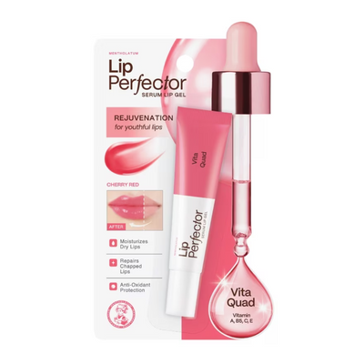 Mentholatum Vita Quad Cherry Red Lip Gel tube