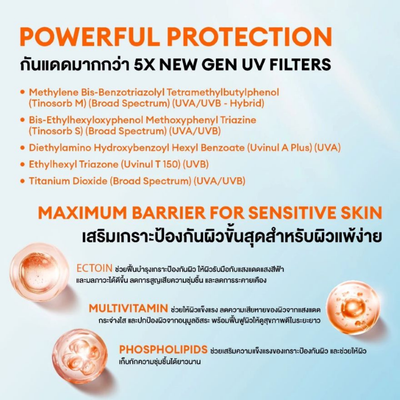 Close-up Mille UV Watery Sunscreen Serum orange cap