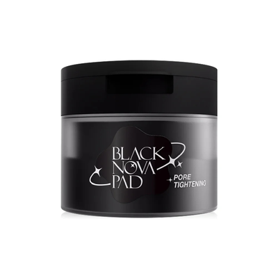 Open jar of MizuMi Black Nova Clarifying Pads