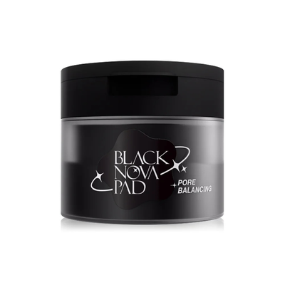 Gentle swipe of Black Nova Clarifying Pad
