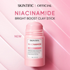 SKINTIFIC Niacinamide Bright Boost Clay Stick for smooth skin