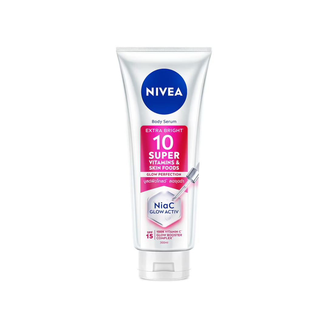 NIVEA Extra Bright 10 Super Vitamins Body Serum Tube