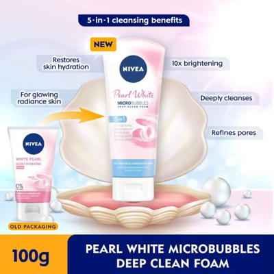 Nivea 5-in-1 Pearl Bright Deep Clean Foam