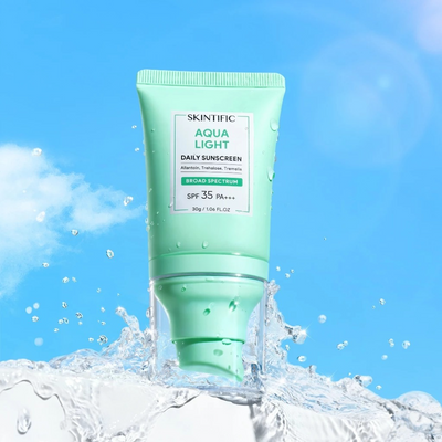 Water-based sunscreen for a non-greasy finish