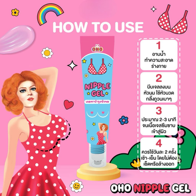 Roller applicator closeup of OHO Nipple Gel