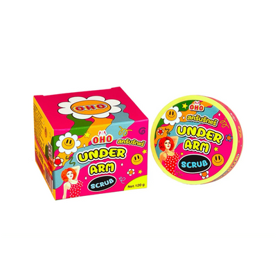 OHO Underarm Scrub Bright Pink Tub