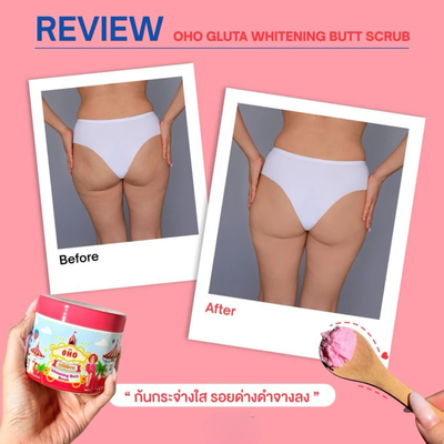 Smoother radiant skin after OHO Butt Scrub use