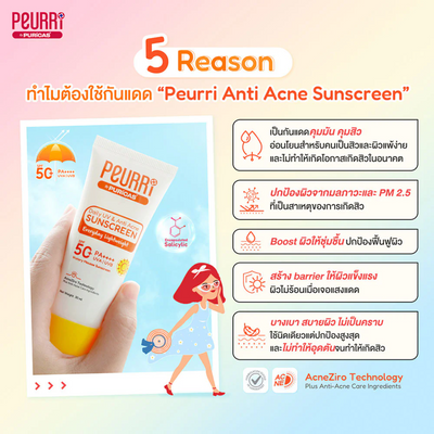 Acne-fighting sunscreen with Encapsulated Salicylic Acid