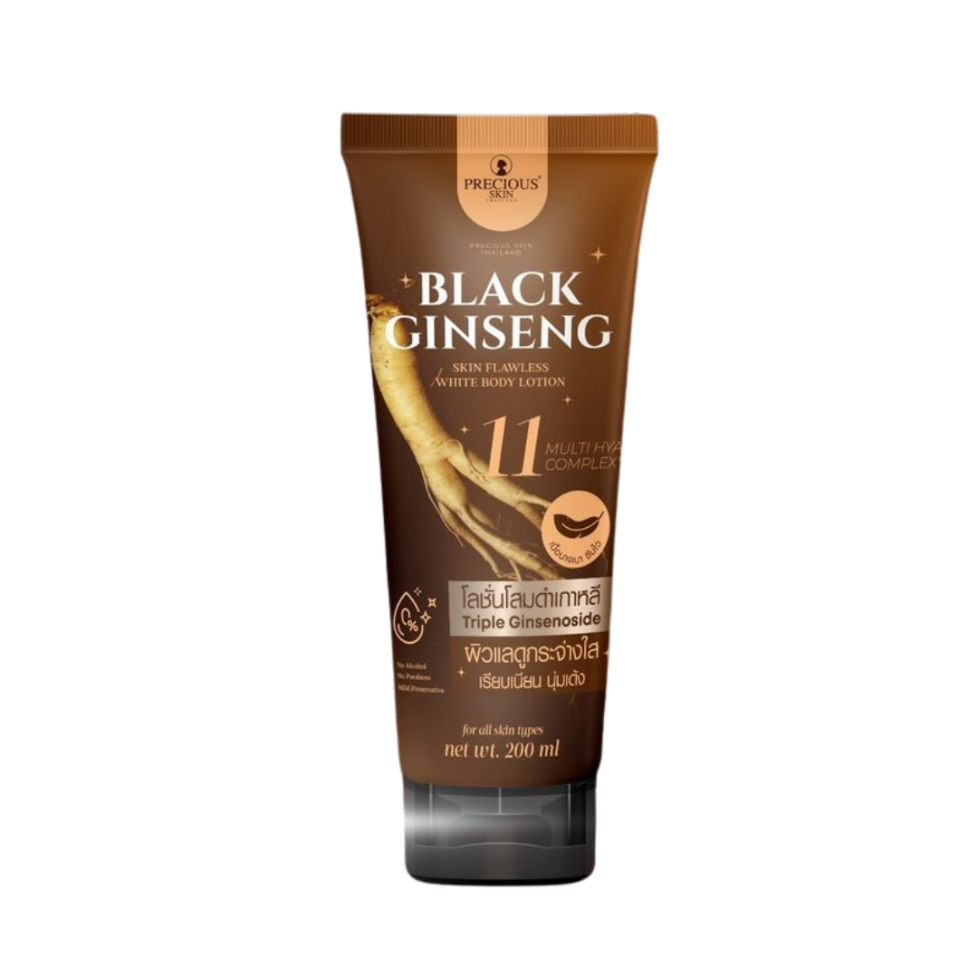 Precious Skin Black Ginseng Skin Flawless White Body Lotion200 Ml. Tube