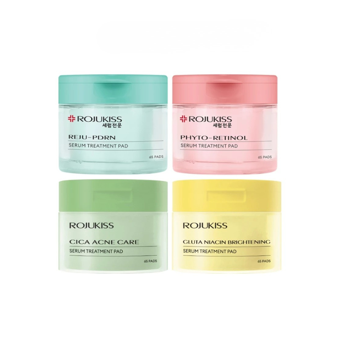 ROJUKISS Serum Treatment Pad 4-Variant Jars