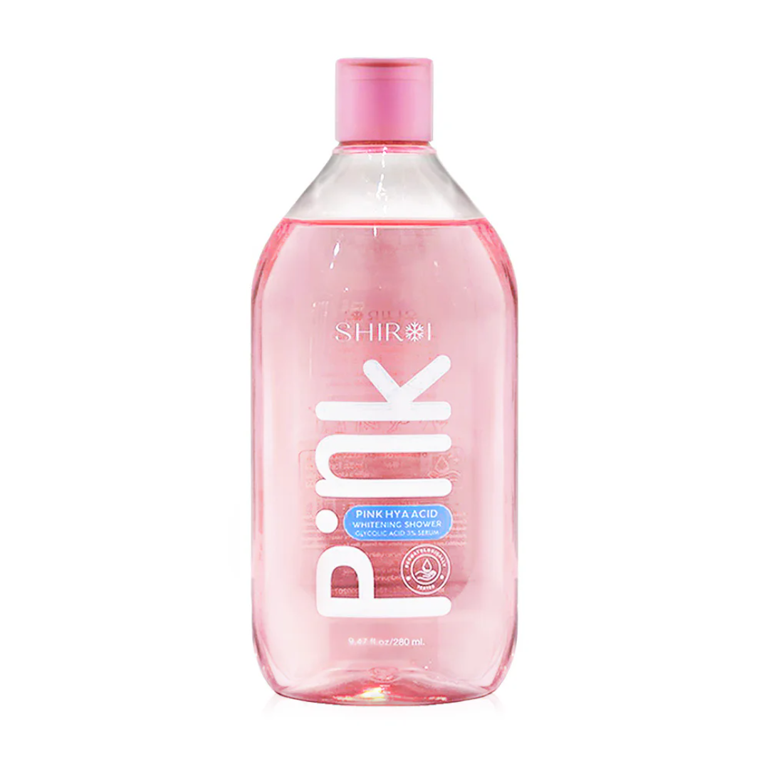 Pink body serum for radiant skin