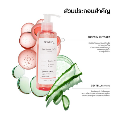 Applying SKINPRO Rx Sensitive Skin Cleanser