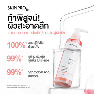 Gentle texture of SKINPRO Sensitive Skin Cleanser