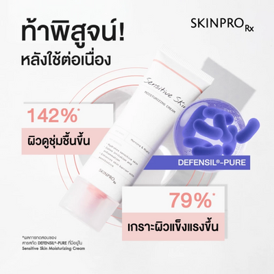 Cream texture of SKINPRO Sensitive Moisturizer