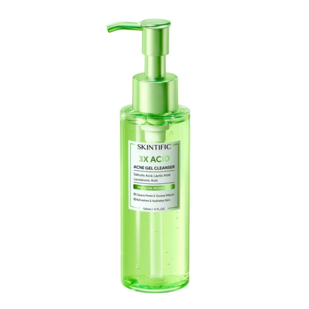SKINTIFIC Acne Gel Cleanser Green