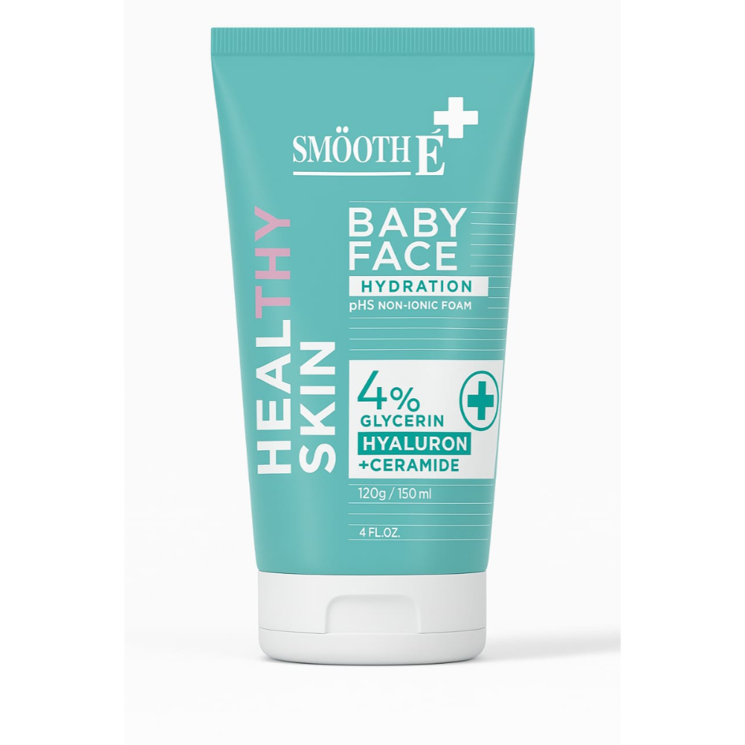 Gentle foam ideal for sensitive skin types