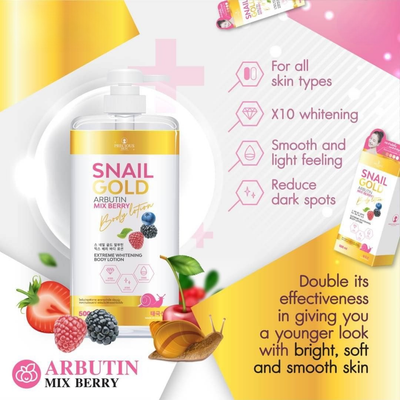 Snail Gold Arbutin Mix Berry Lotion