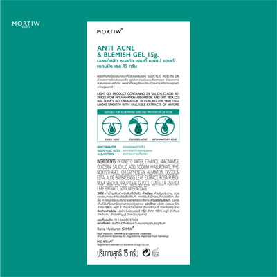 Mortiw clarifying gel for spot care