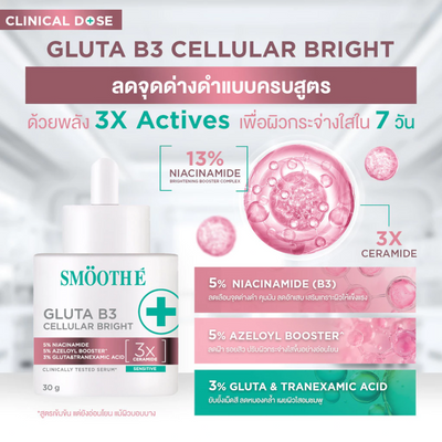 Gluta B3 serum with glutathione and tranexamic acid