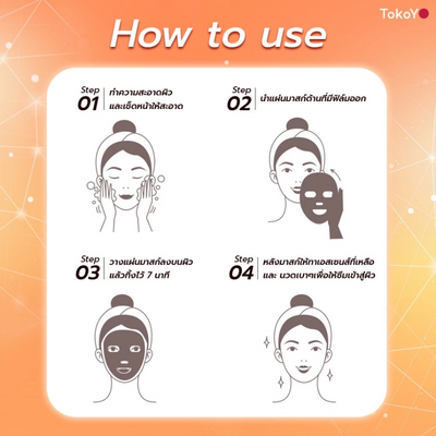 Hydrating facial mask with Japanese technology