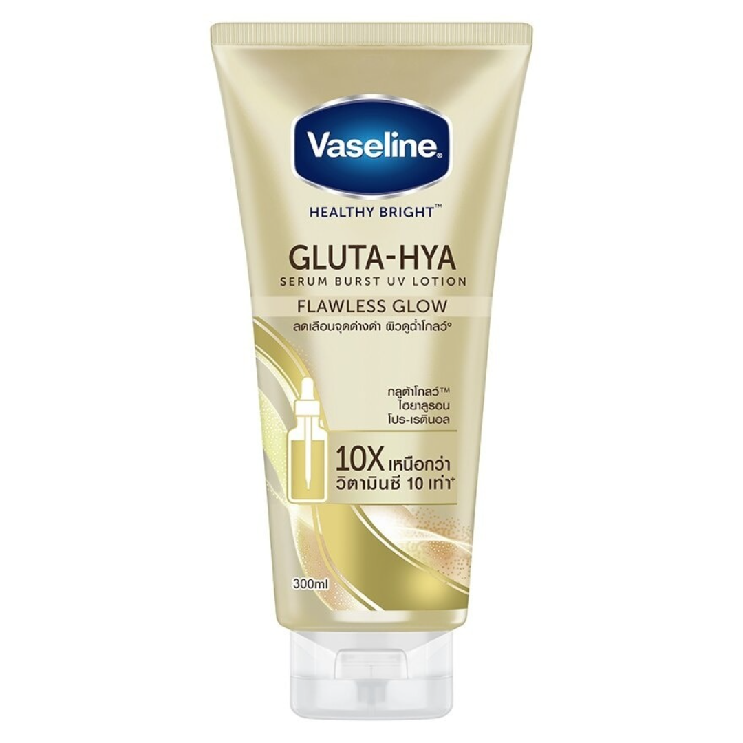 Vaseline Healthy Bright Gluta-Hya Serum Burst UV Lotion Flawless Glow