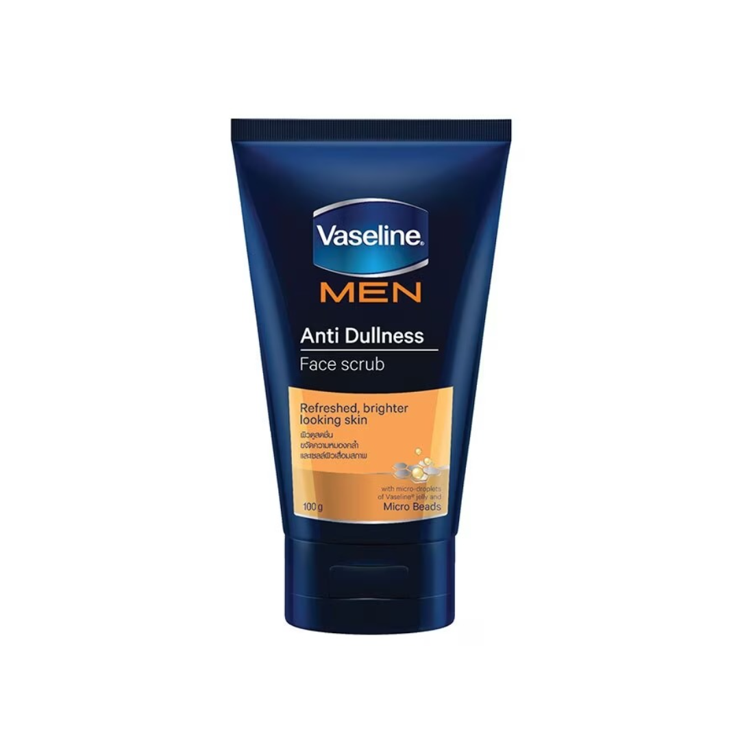 Gentle exfoliating scrub with Vaseline jelly