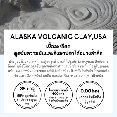 Volcanic Clay Mask with Glycolic Acid for Exfoliation