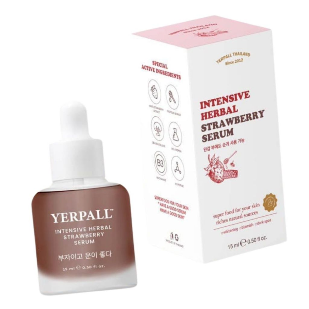 Yerpall Herbal Strawberry Serum for radiant skin