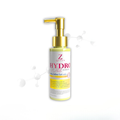 Z Queen Hydro White Serum 100ml Yellow Pump Bottle